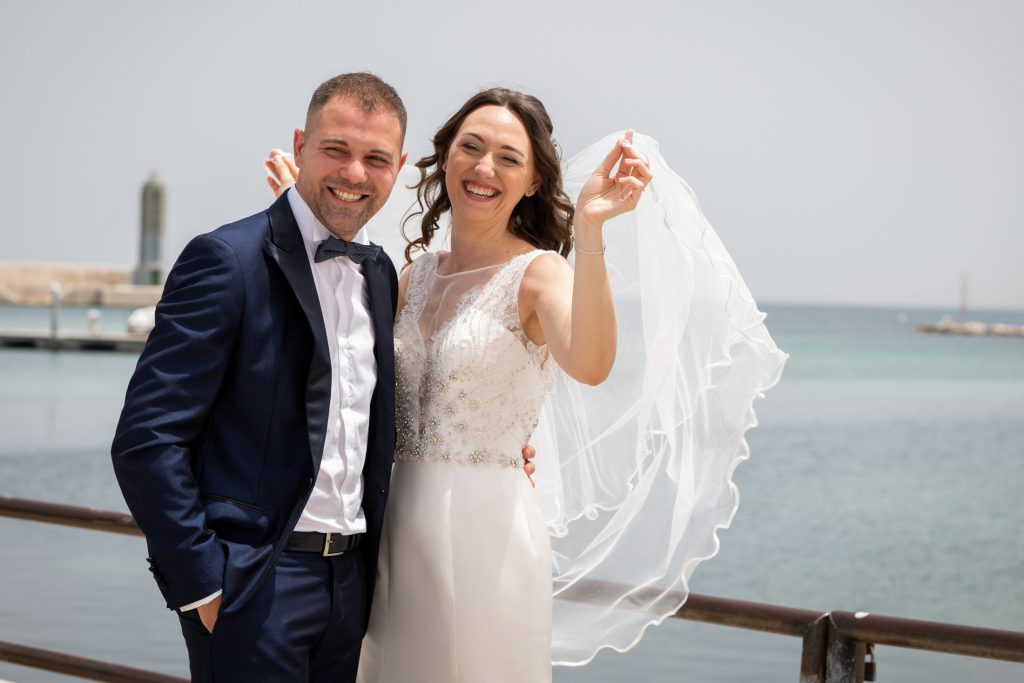 I ritratti degli sposi sul mare – Salvatore e Monica