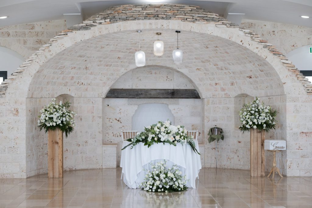 L’arrivo al ricevimento in masseria – Salvatore e Monica